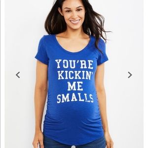 You’re Kicking Me Smalls Maternity Tee